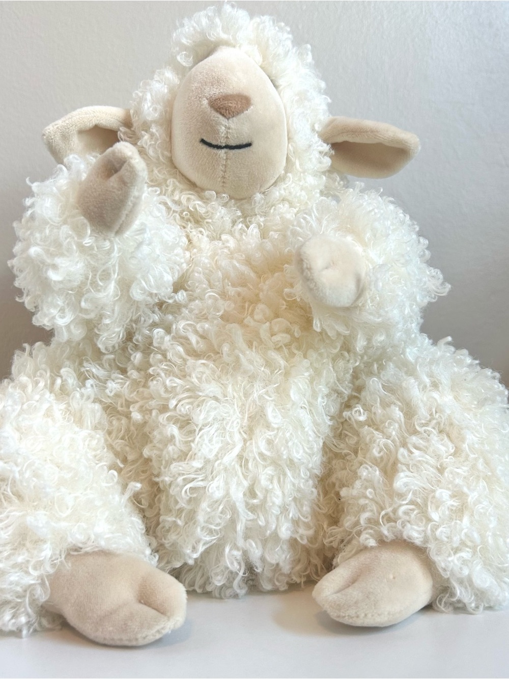 Jellycat Bobbleton Sheep (Retired)Curly Plush Sitting Nursery Decor
10" - Picture 13 of 13